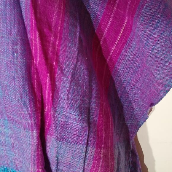 Ladies Ponchos Capes Scarf Winter Jewel tone Thick Warm Scarves Shawls - Picture 4 of 4